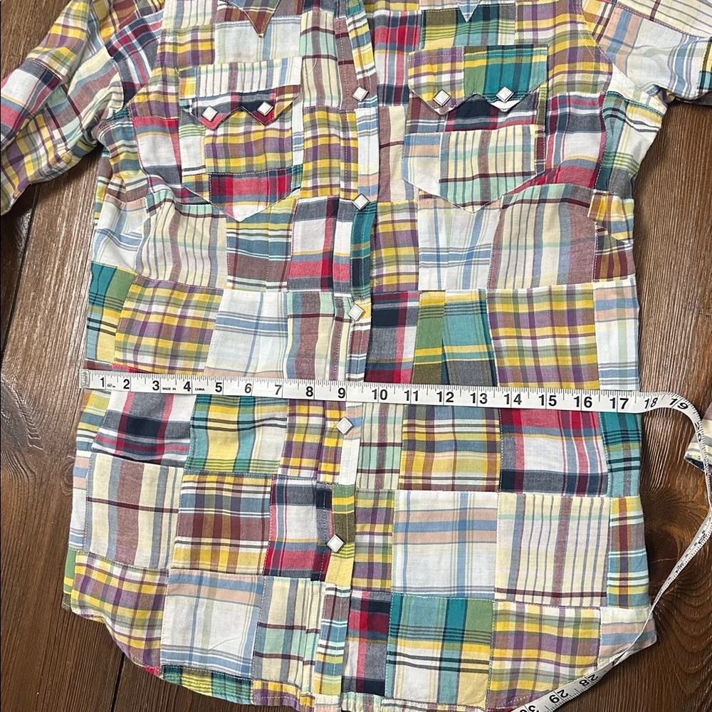 Rockmount Patchwork Plaid Button Down Shirt - image 6